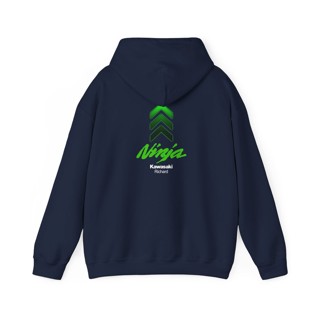 Kawasaki Ninja Custom Name Hoodie Personalized Birthday Gift, Christmas Gift, Valentines, Appreciation for Dad, Grandpa, Friend, Brother