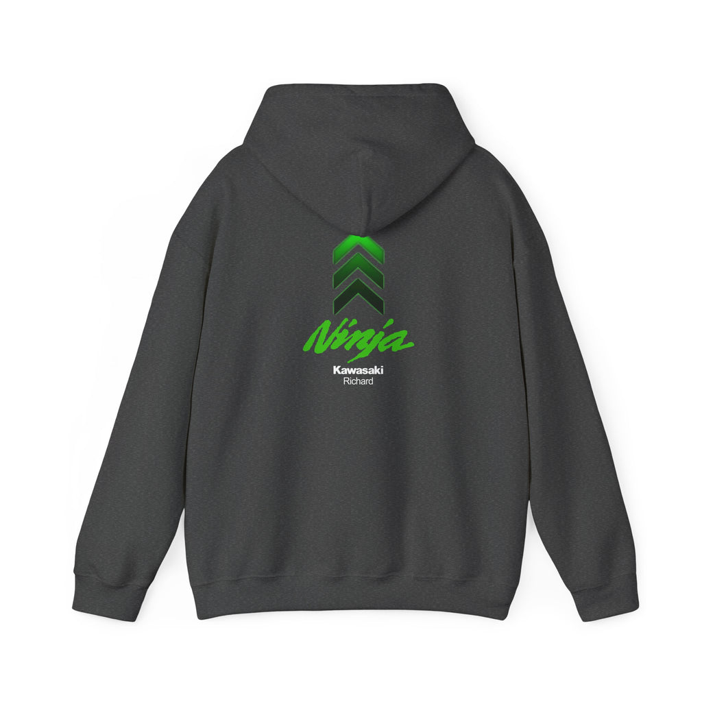 Kawasaki Ninja Custom Name Hoodie Personalized Birthday Gift, Christmas Gift, Valentines, Appreciation for Dad, Grandpa, Friend, Brother