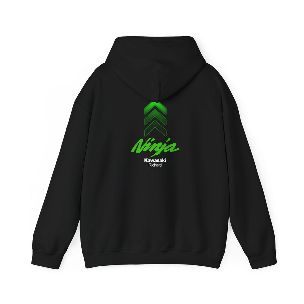 Kawasaki Ninja Custom Name Hoodie Personalized Birthday Gift, Christmas Gift, Valentines, Appreciation for Dad, Grandpa, Friend, Brother